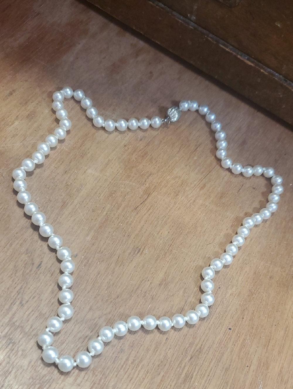 Classic White Pearl Necklace